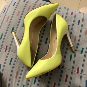GW Babbitta Pumps, yellow leather, 6M